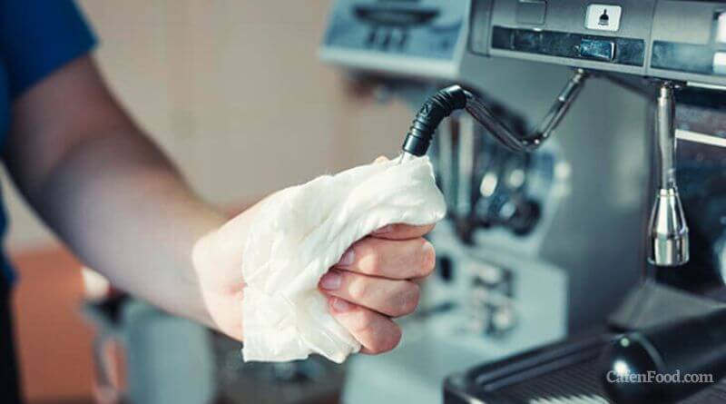 clean milk steam wand