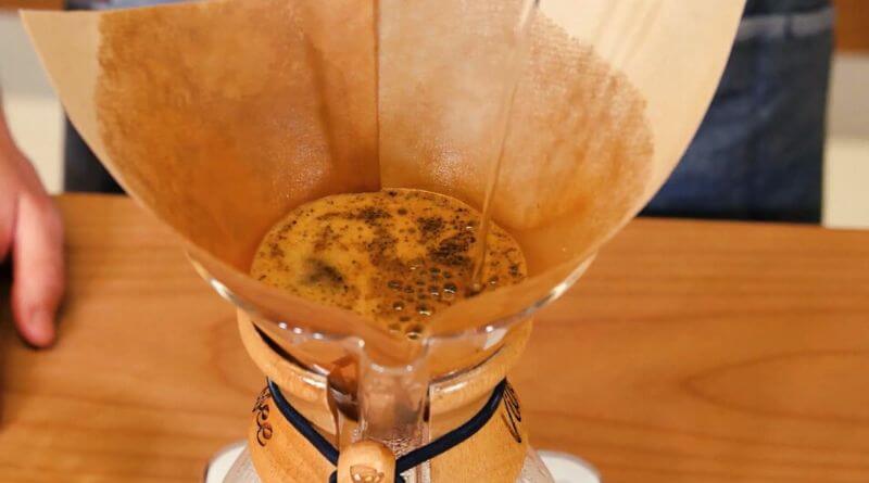 How to fold a Chemex filter square