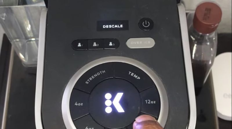 keurig k-supreme plus descale light stays on