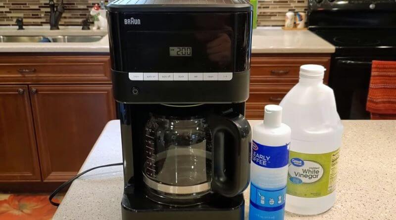 braun coffee maker clean light won't go off