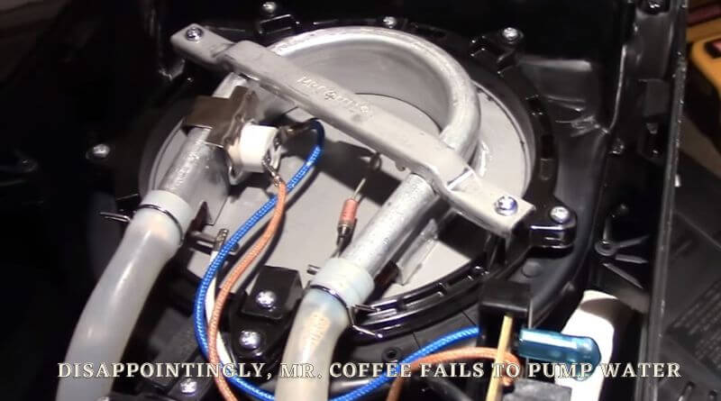 mr coffee not pumping water