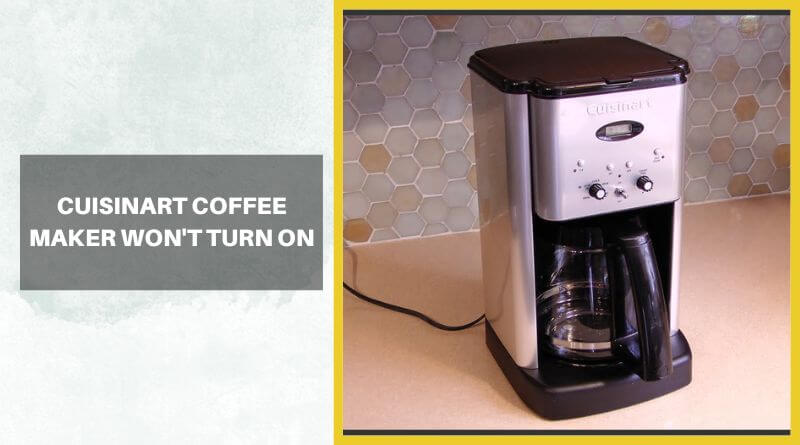 cuisinart coffee maker won't turn on