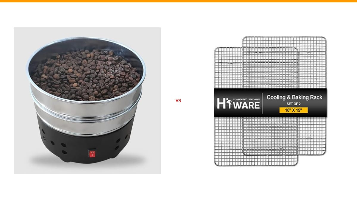 coffee bean cooler vs cooling tray