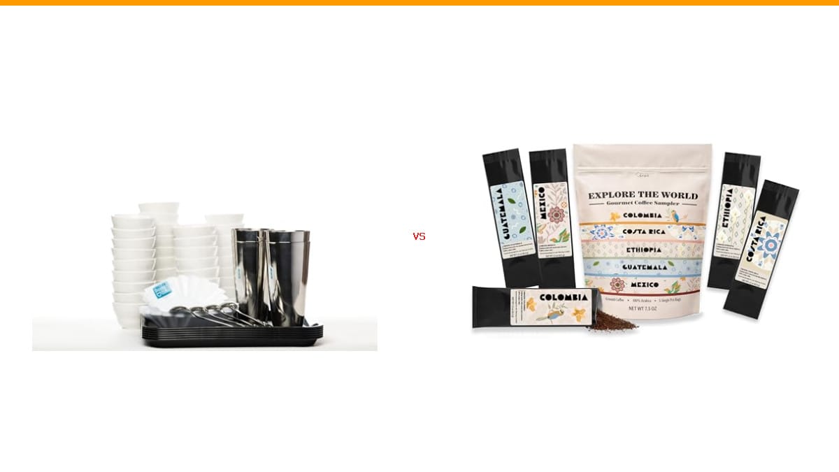 coffee cupping set vs coffee tasting set