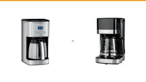 coffee maker with thermal carafe vs glass carafe coffee maker