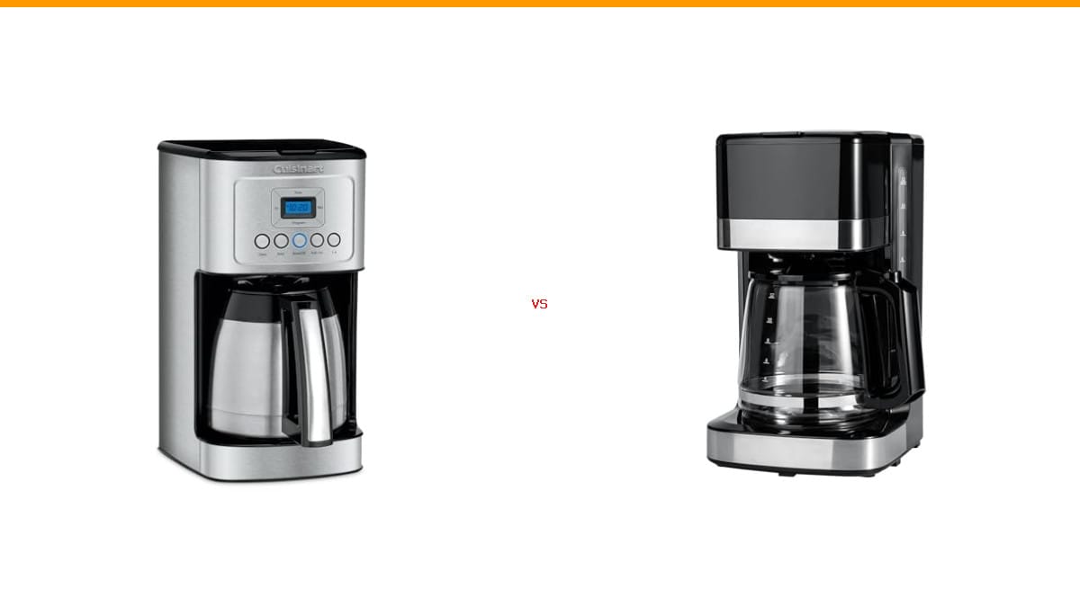 coffee maker with thermal carafe vs glass carafe coffee maker