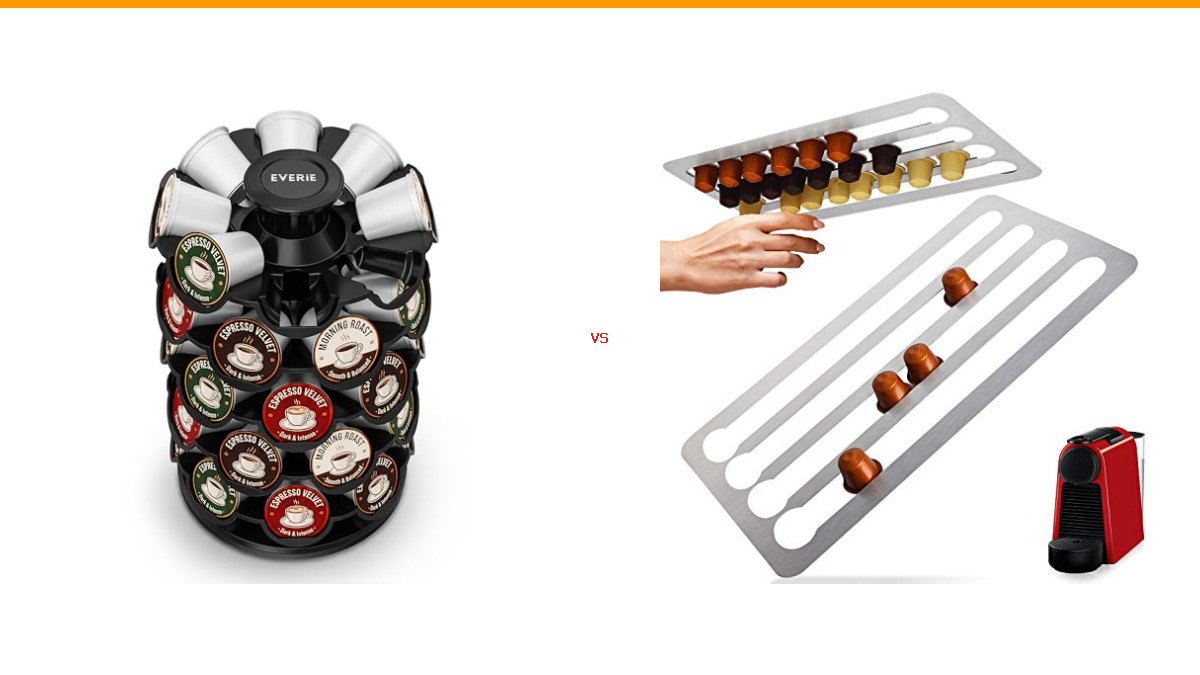 coffee pod organizer vs coffee capsule holder