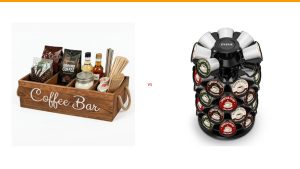 coffee station organizer vs coffee pod organizer