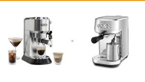 DeLonghi Dedica accessories vs Breville Bambino accessories