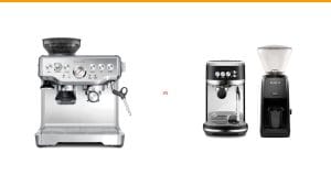 espresso machine with grinder vs separate espresso machine and grinder