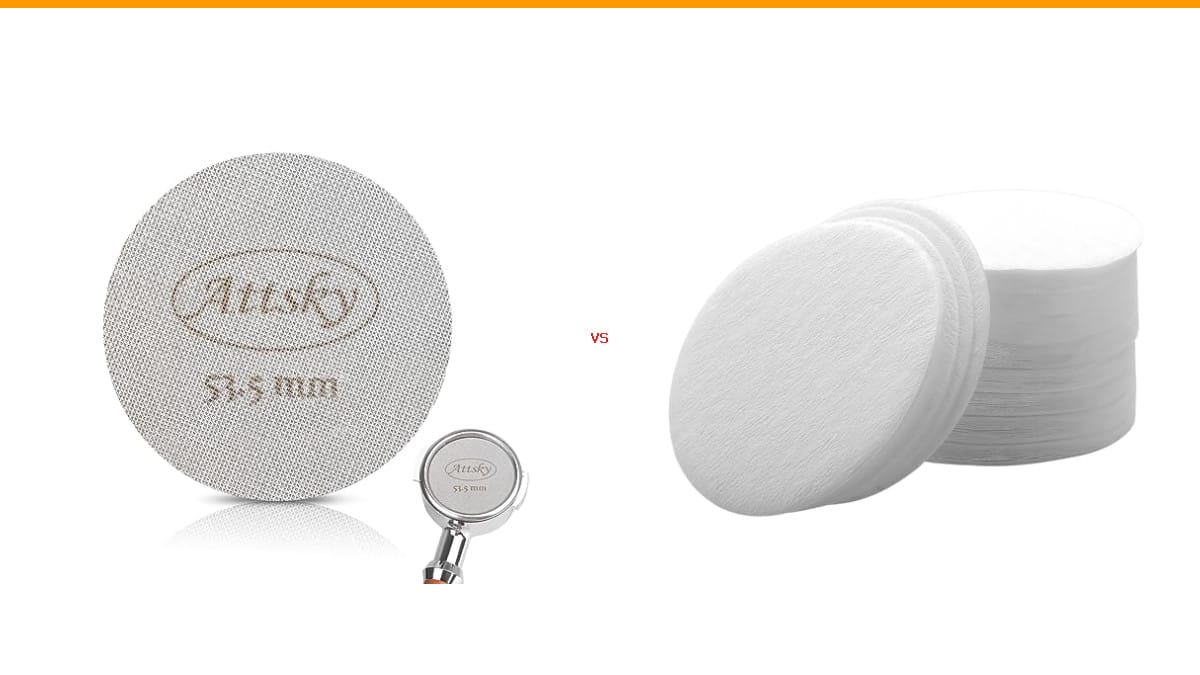 espresso puck screen vs paper espresso filter