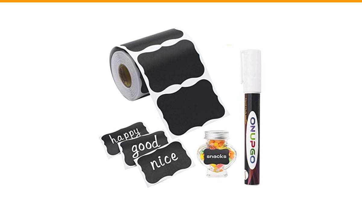 how to label a coffee canister