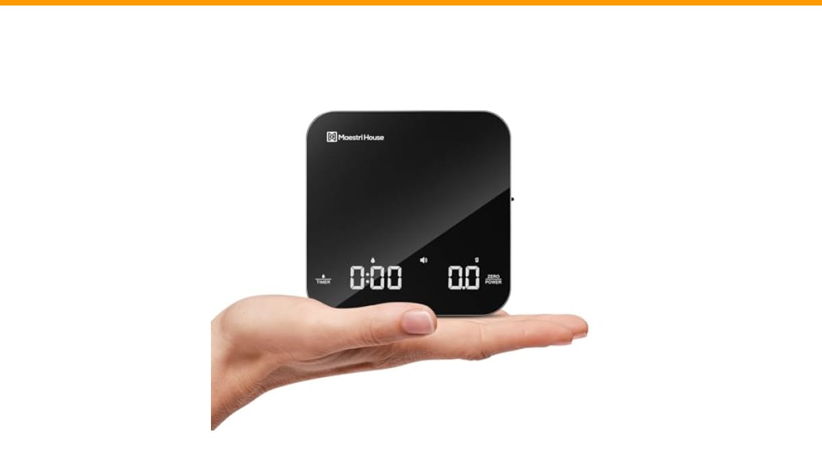 how to maintain a coffee scale with timer