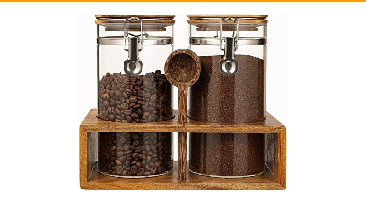 how to organize a coffee canister