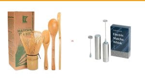 matcha whisk set vs electric matcha frother