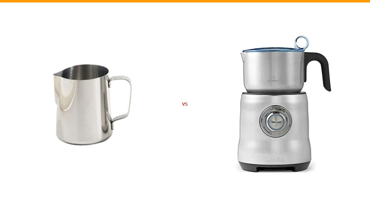 milk frothing pitcher vs automatic milk frother