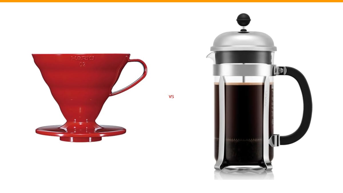 pour over coffee maker vs French press