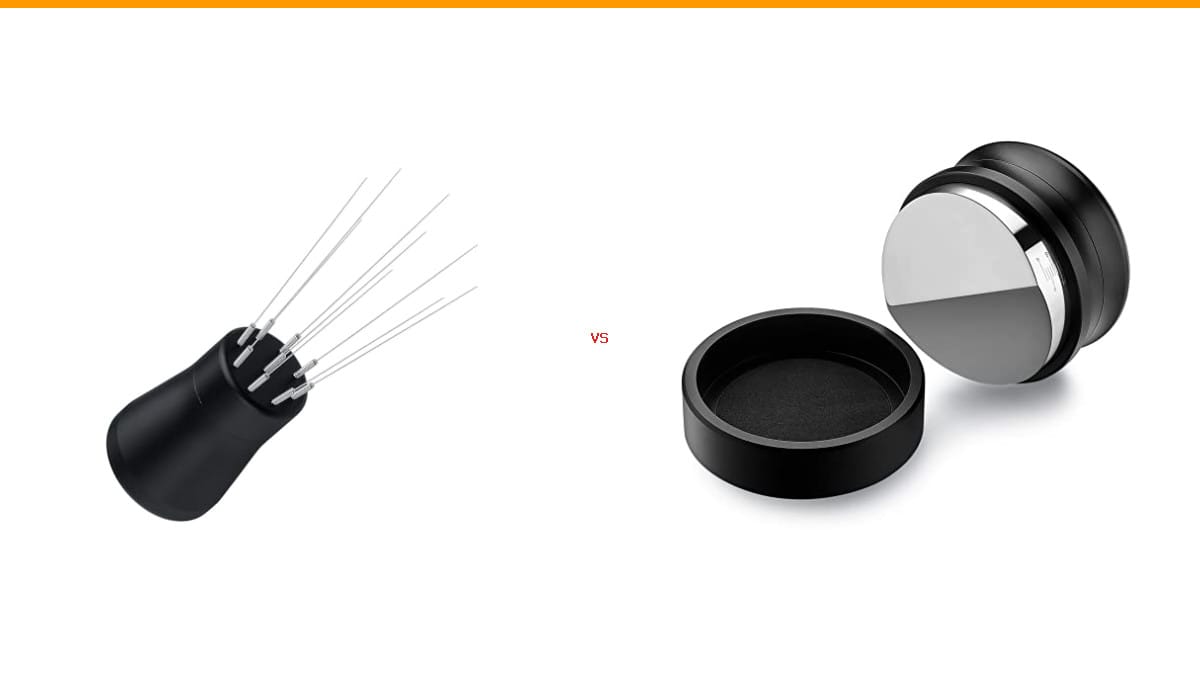 WDT tool vs espresso distributor